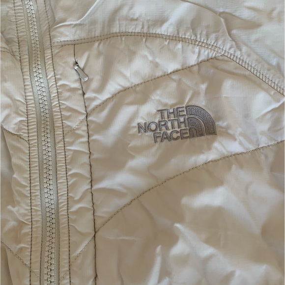 SOLD ✅ The North Face Women's Long Sleeve Full Zip High Neck Ivory Jacket Sz: M - Picture 4 of 14
